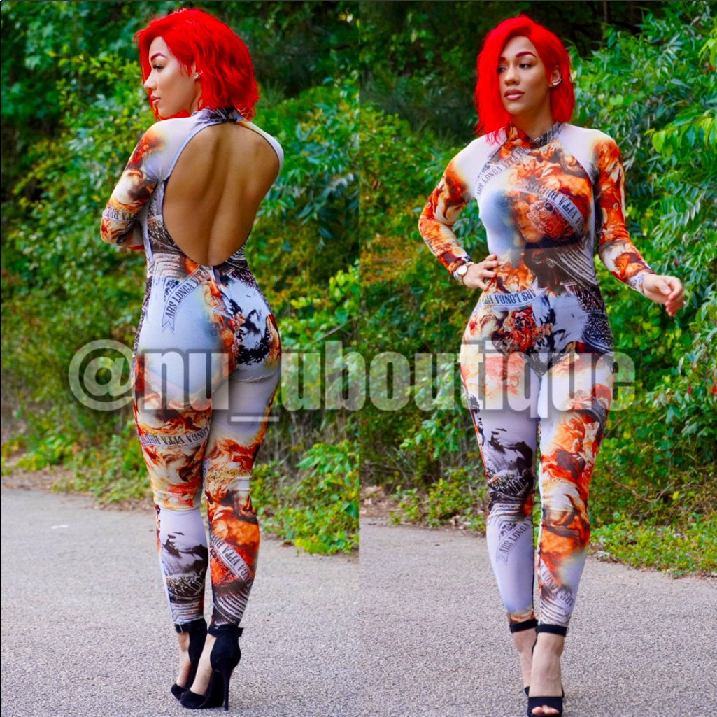 Fired Up Mesh Jumpsuit